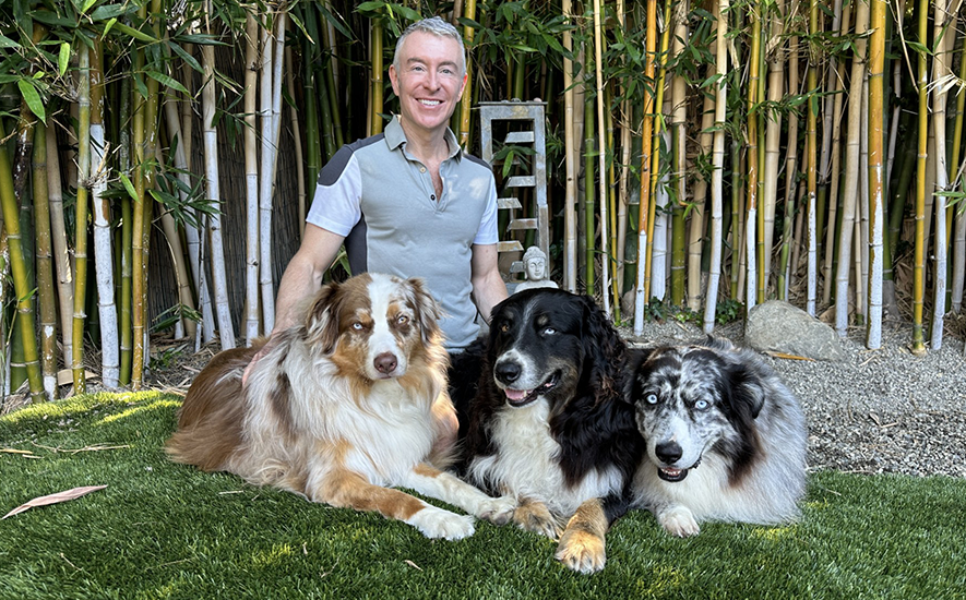 mike and his dog